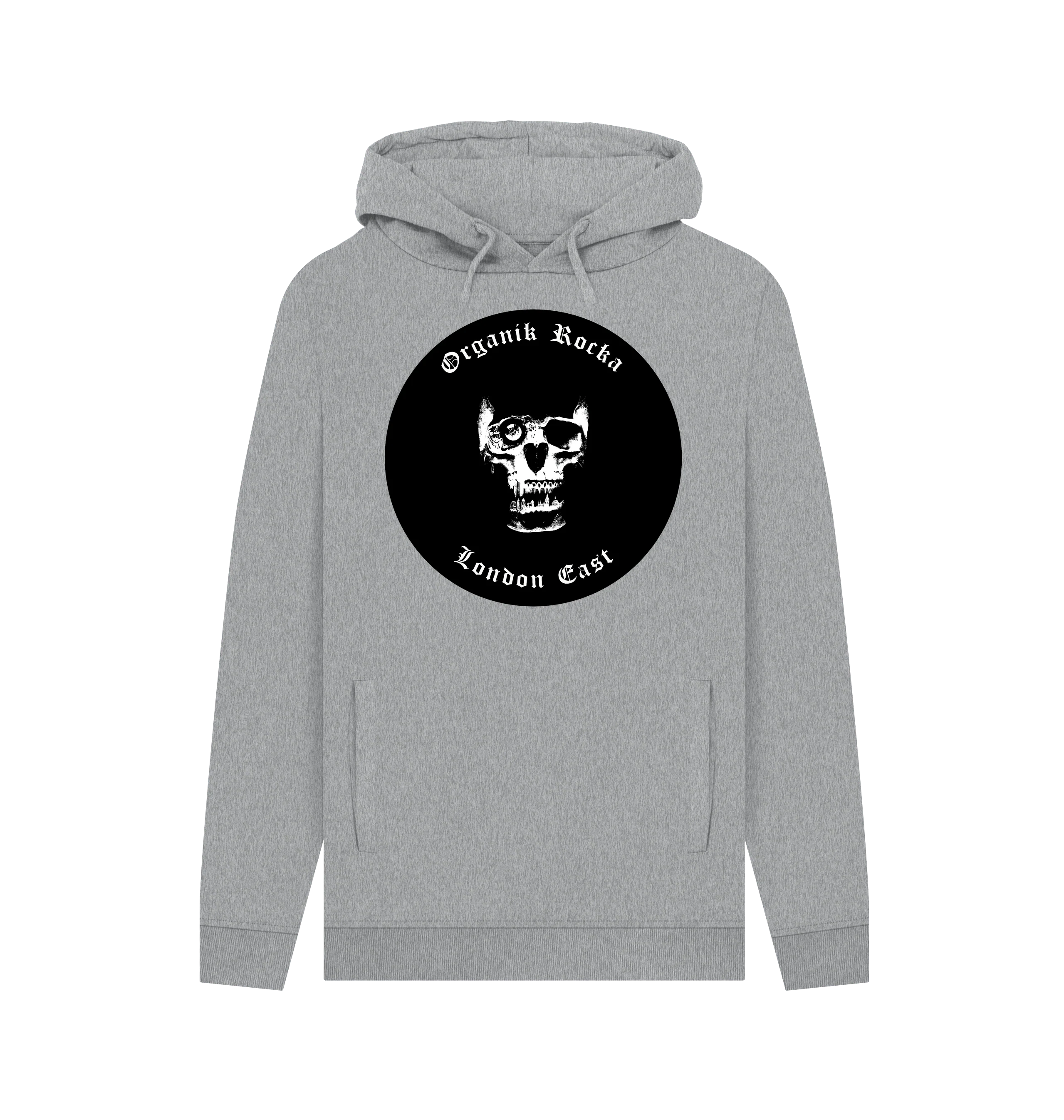 Biker hoodie - light heather grey