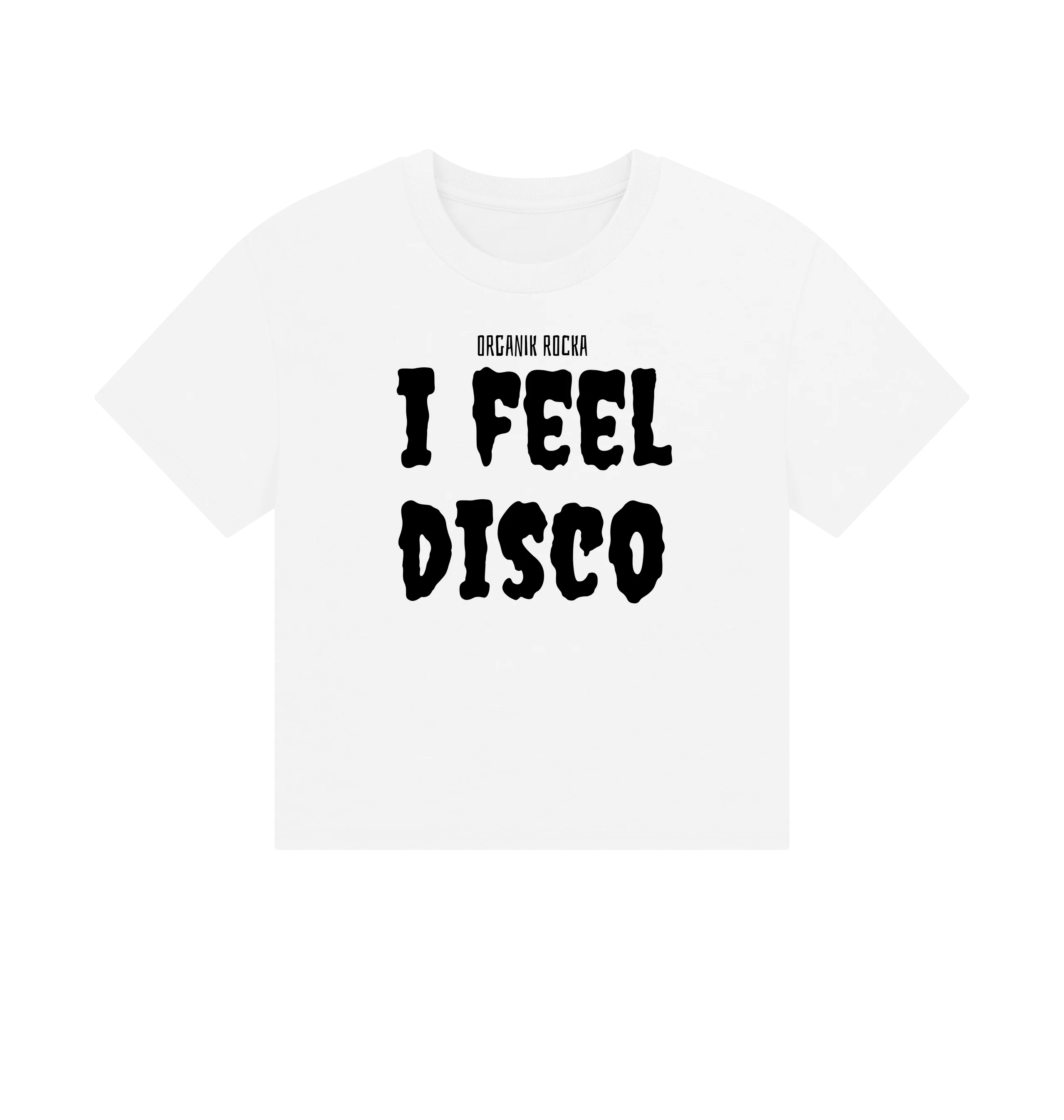 I Feel Disco  - women's white box cut tee