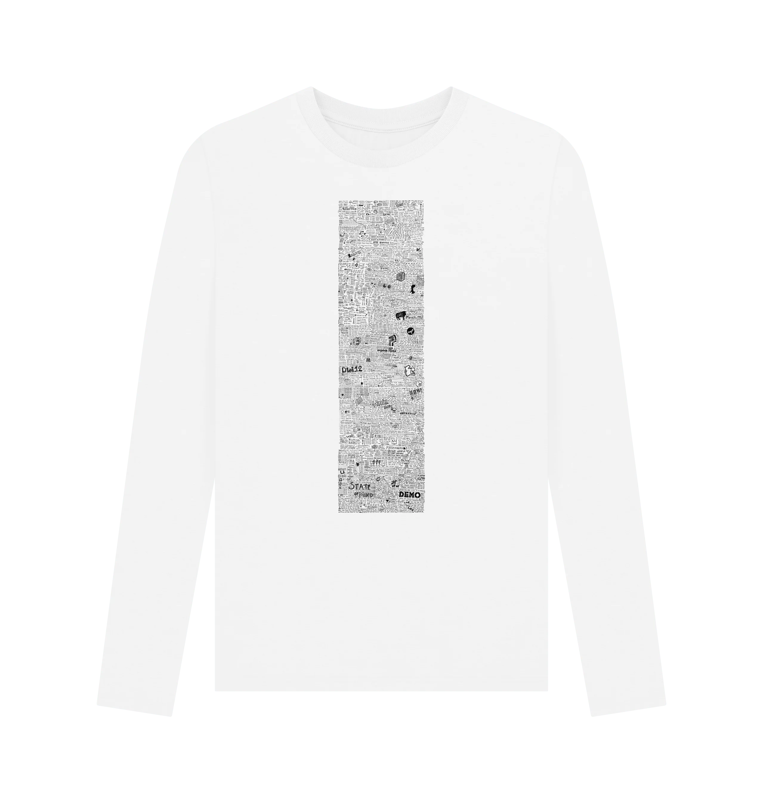 OCD long sleeve tee - white
