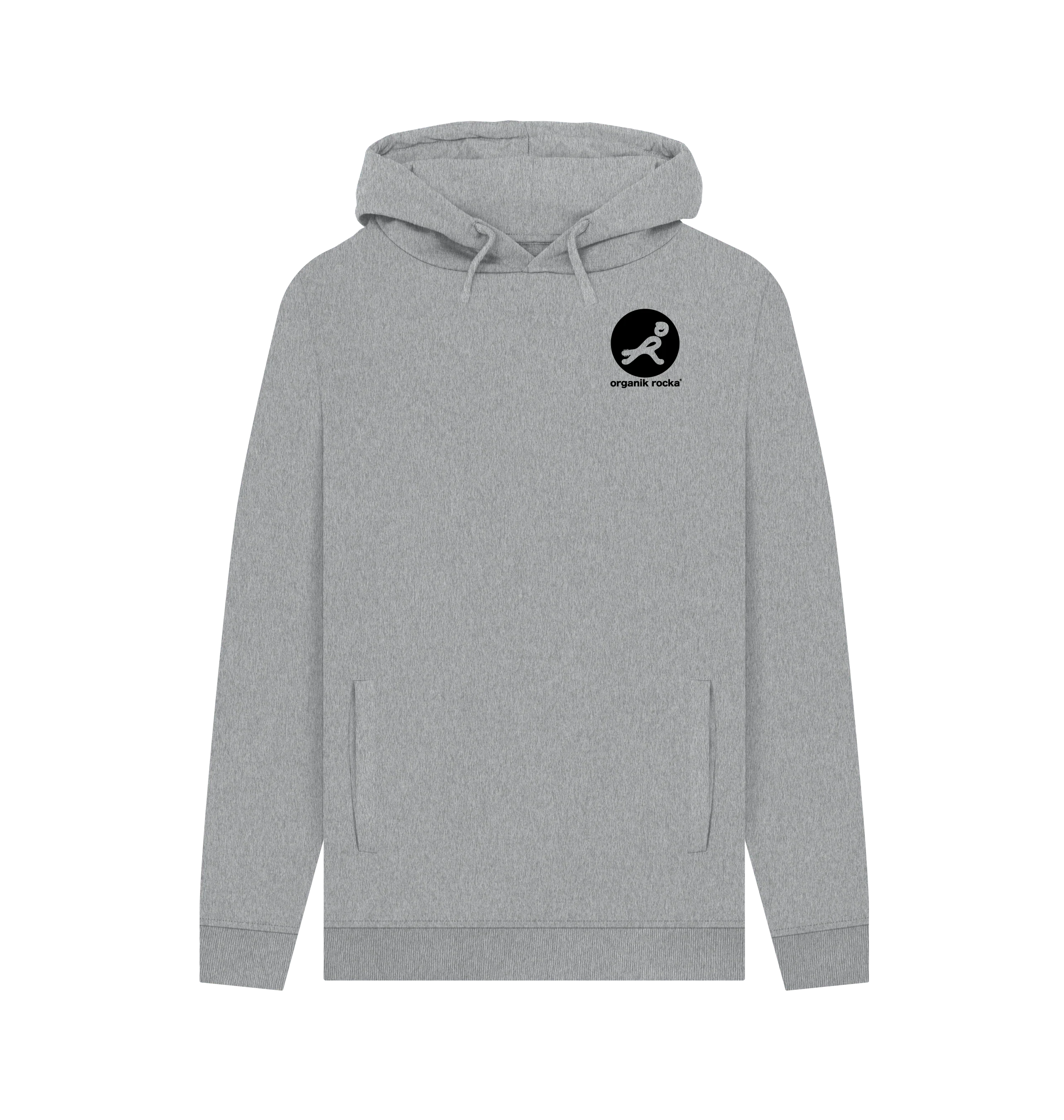 Phoenix hoodie - light heather grey ('OR' logo on front) - Image 2