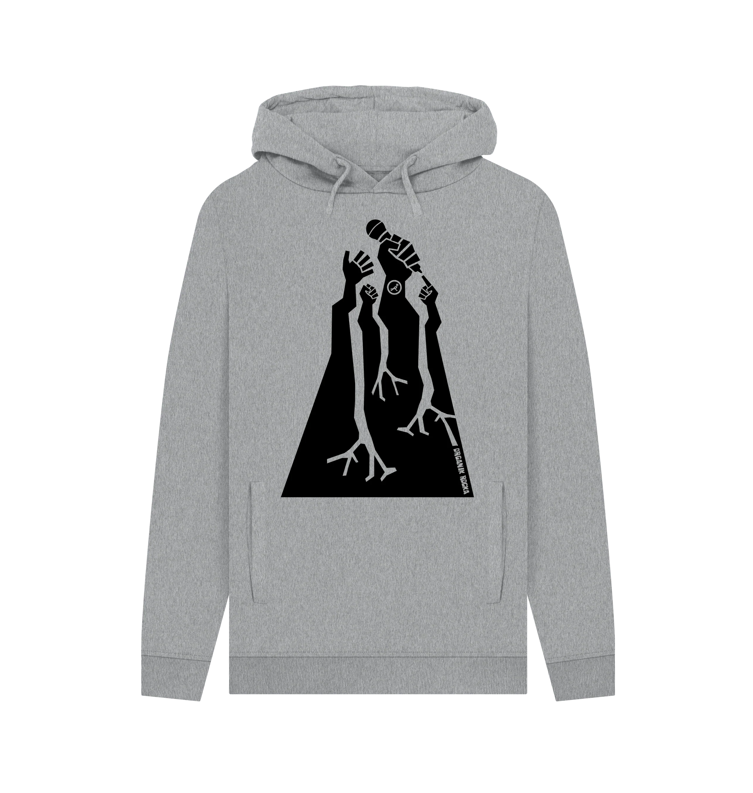 People Rocka hoodie - light heather grey