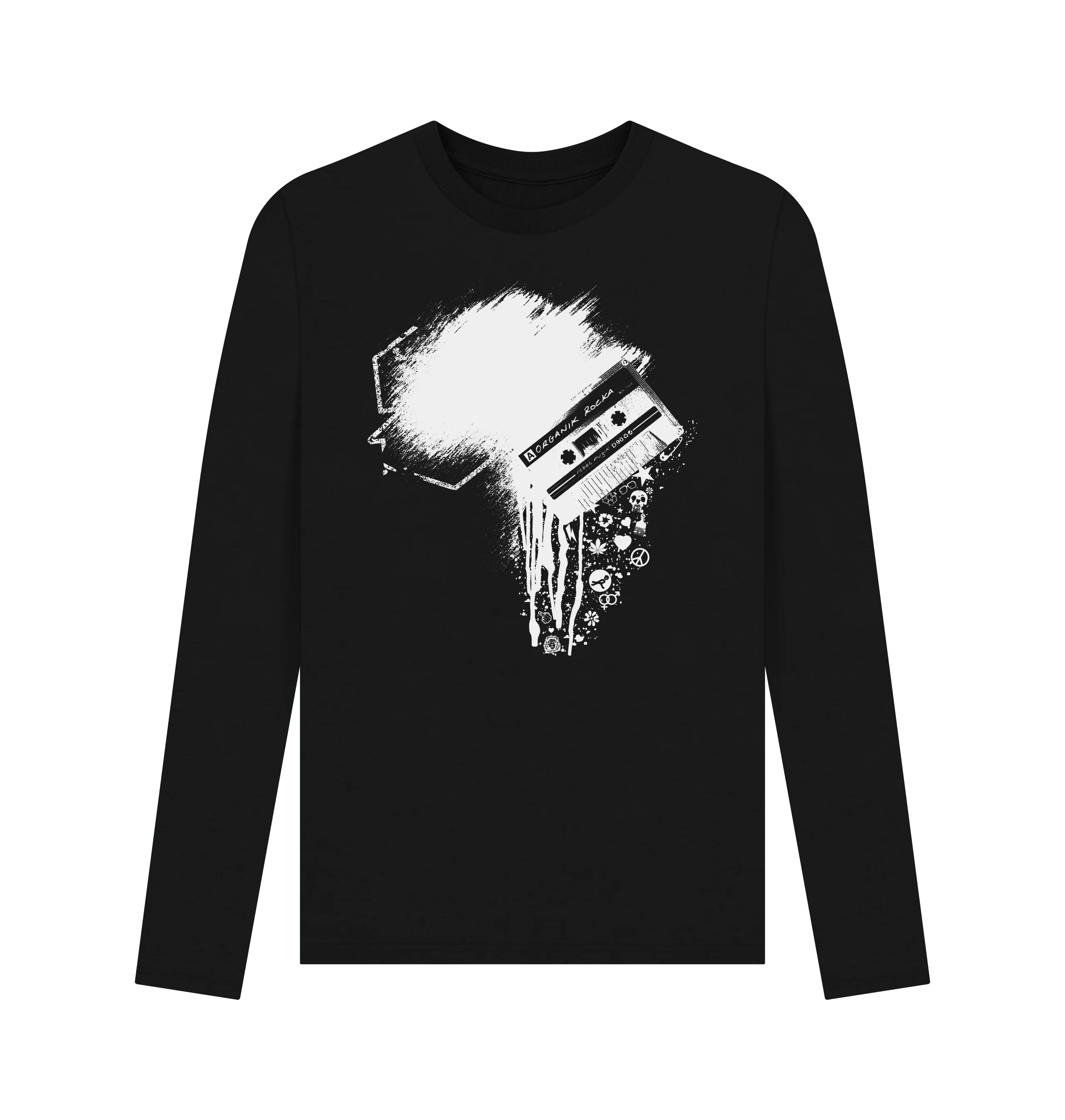 Rebel Muzik long sleeve tee - black