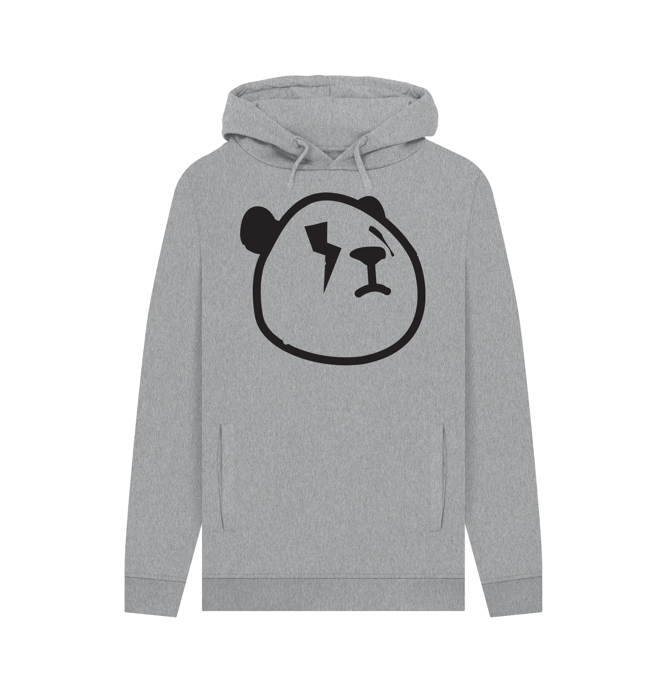 Sex Pandas logo hoodie - light heather grey (thought bubble on the back)