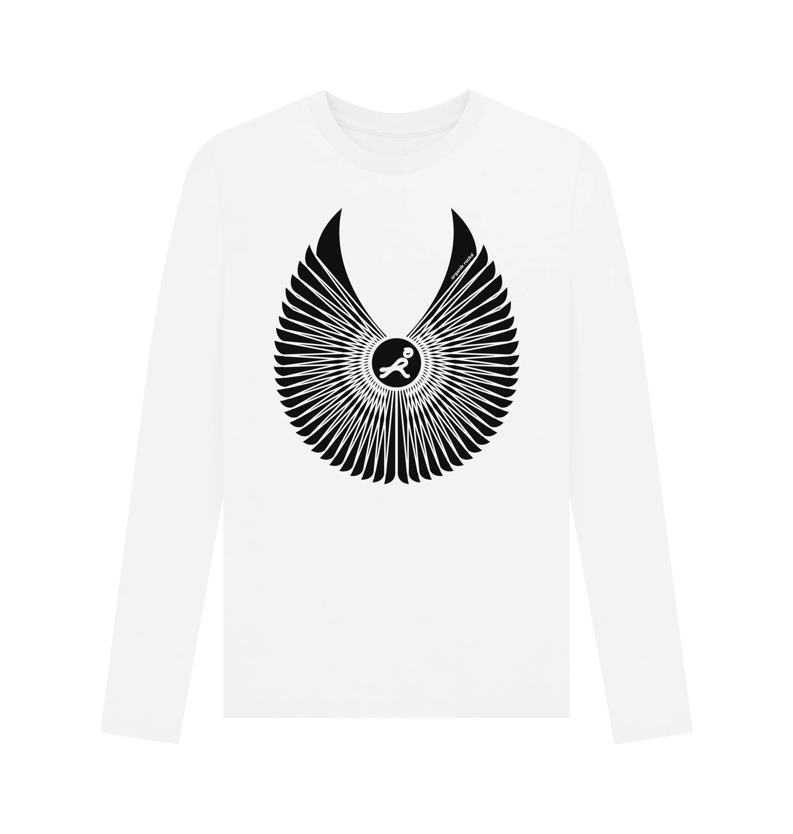 Supa Rocka long sleeve tee  -  white