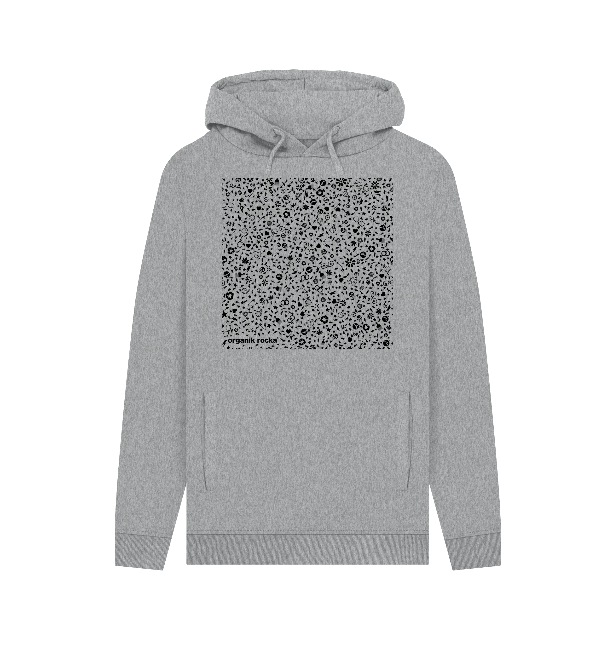 Wallpaper hoodie - light heather grey