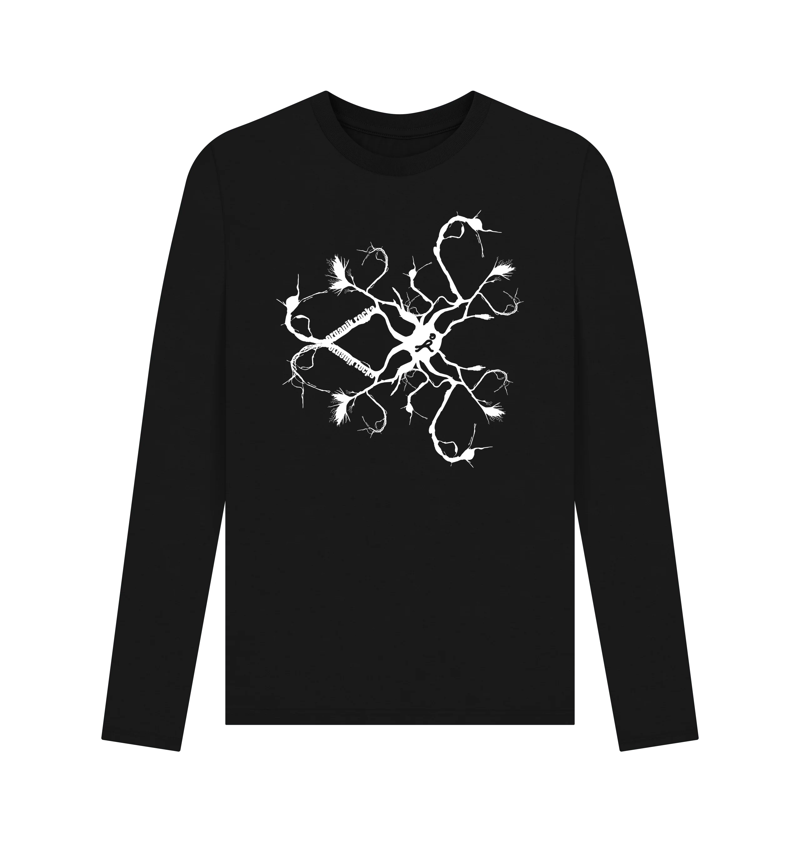 Web long sleeve tee - black