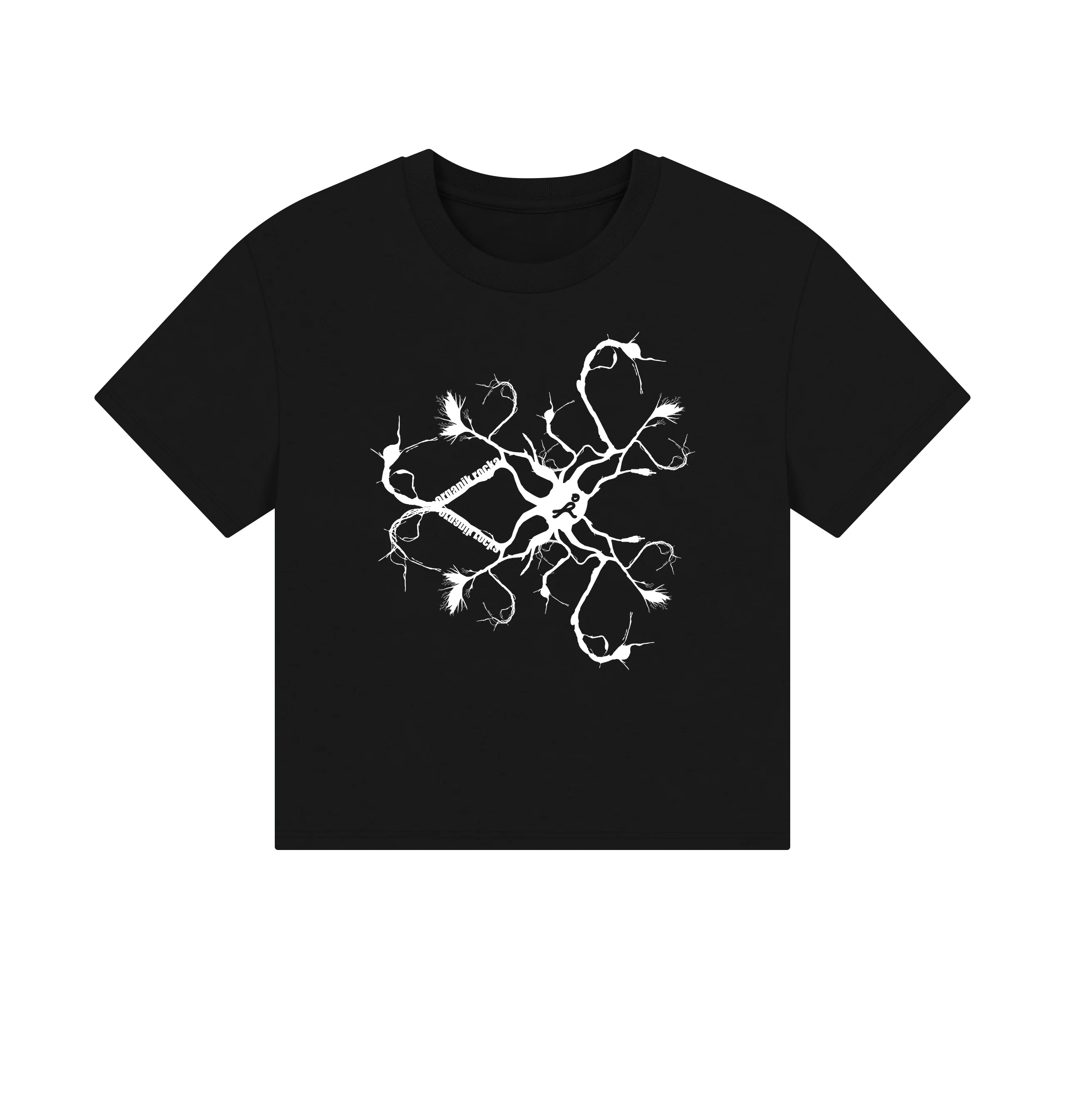 Web -  women's black box cut tee